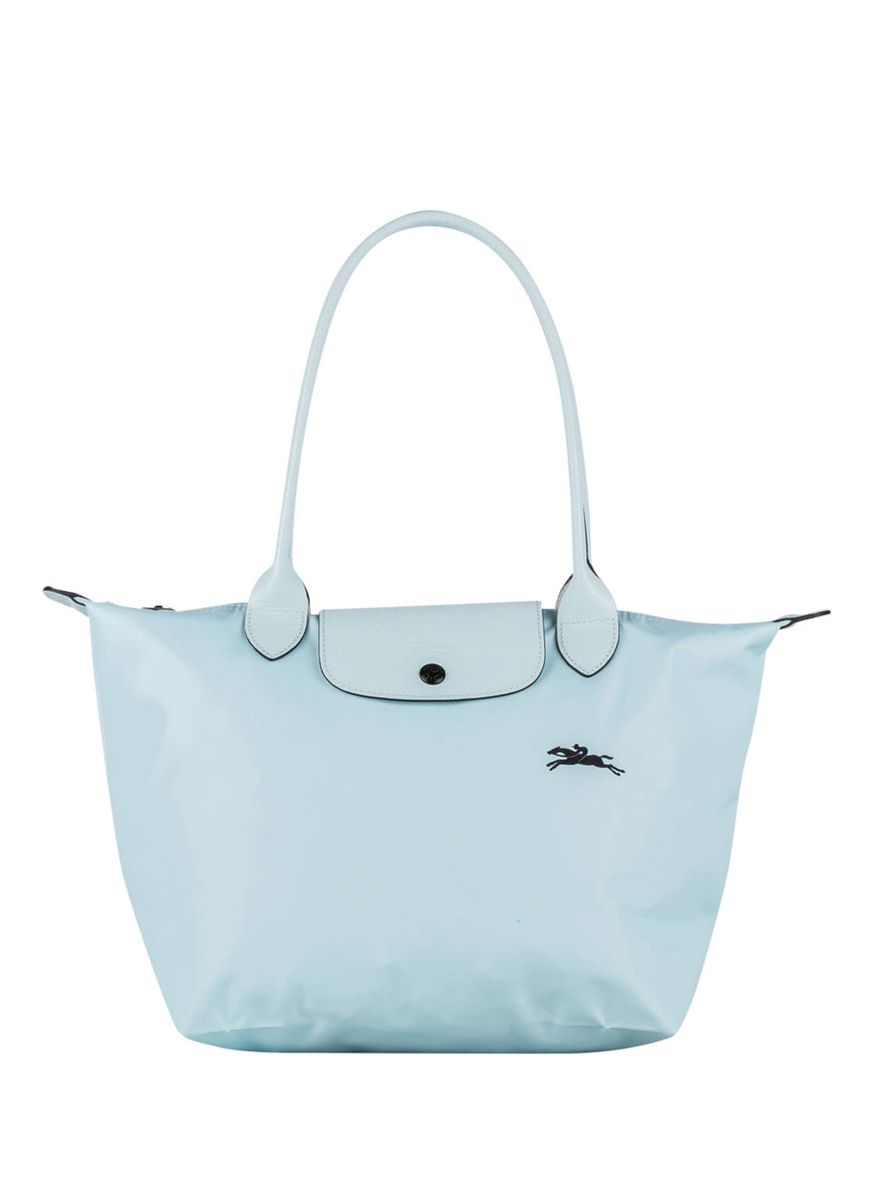 Ein Bild einer Longchamp Shopper Le Pliage Club S in grün